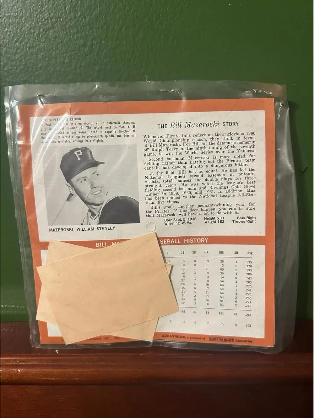 Vintage Baseball Player Records - Ken Boyer &‎ Bill Mazeroski